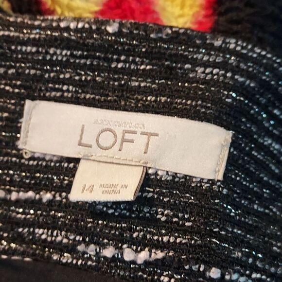 Loft Silver Thread Boucle  Lined Skirt - Picture 7 of 8